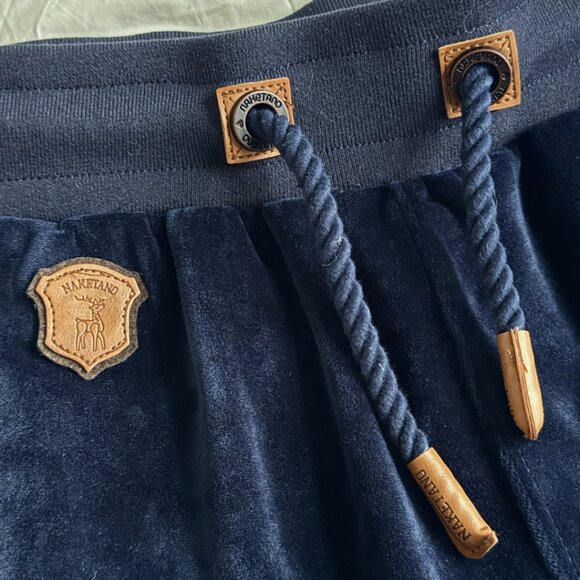 NAKETANO VELOUR ZIP UP AND JOGGERS IN NAVY - Picture 9 of 9